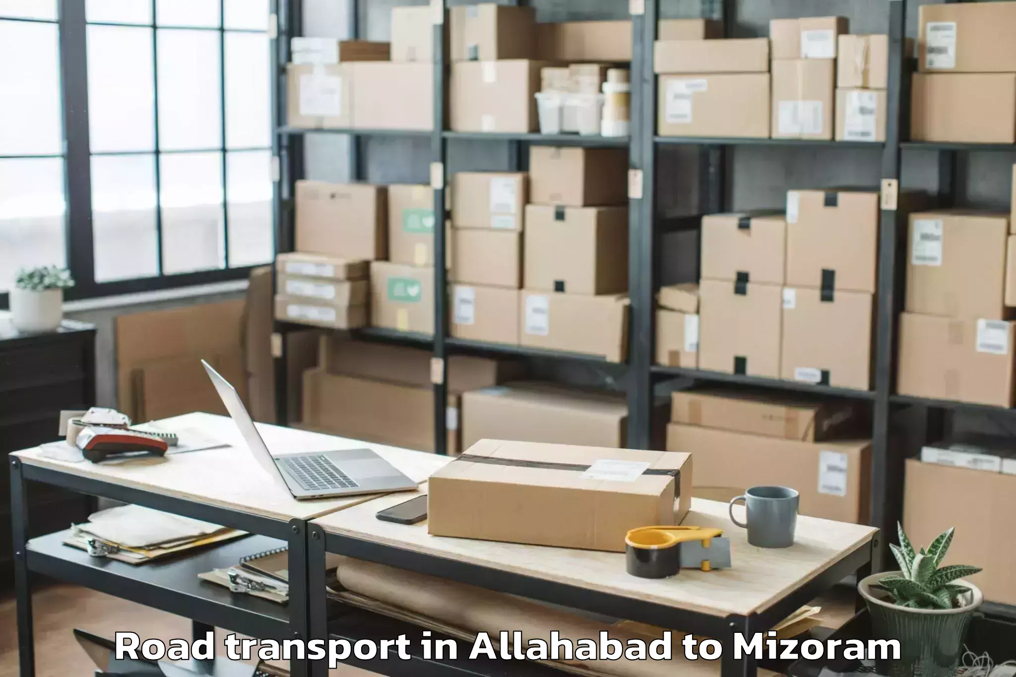 Affordable Allahabad to Mizoram Road Transport